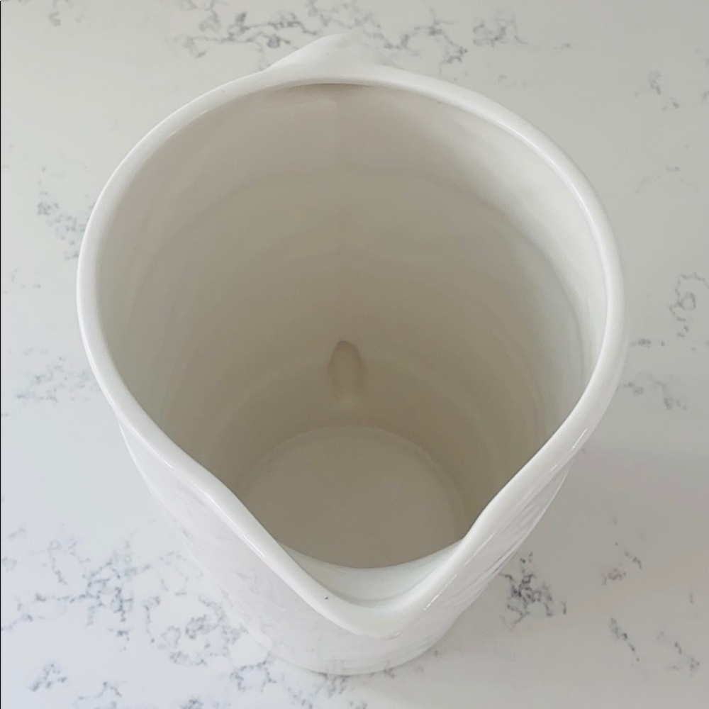 10 Strawberry Street white leaf texture pitcher - Picture 12 of 14
